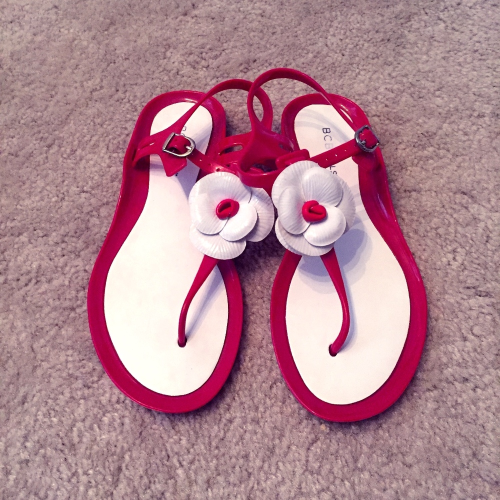 *WORN ONCE* BCBGirls Jelly Sandals